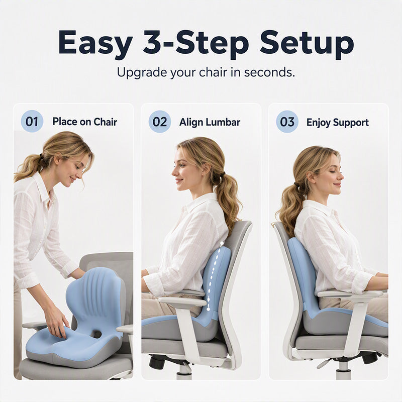 Ergonomic Memory Foam Seat Cushion